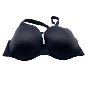 Auden Lightly Lined Demi Coverage‎ Underwire Bra 44C Adjustable Balconette Black